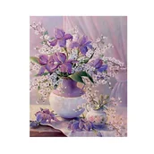 Zabawki kreatywne - Diamond painting haft diamentowy  -  kwiaty - miniaturka - grafika 1