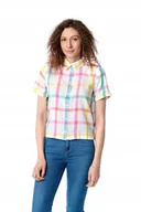 Koszule damskie - WRANGLER SHORTSLEEVE SHIRT WHITE W5R1SH989 S - miniaturka - grafika 1