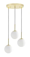 Lampy sufitowe - NOWOCZESNA POTRÓJNA LAMPA KLASYCZNE ZŁOTO FREDICA W3 - miniaturka - grafika 1