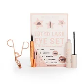 Palety i zestawy do makijażu - The 5D Lash Eye Set zestaw Lift & Define 5D Lash Mascara tusz do rzęs + Renaissance Flick eyeliner w pisaku + Rose Gold Eyelash Curlers zalotka do rzęs - miniaturka - grafika 1