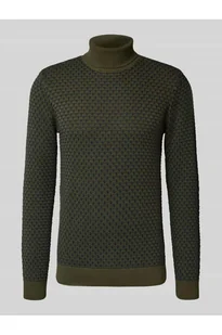 Sweter z dzianiny z golfem - Blend - Swetry męskie - miniaturka - grafika 1
