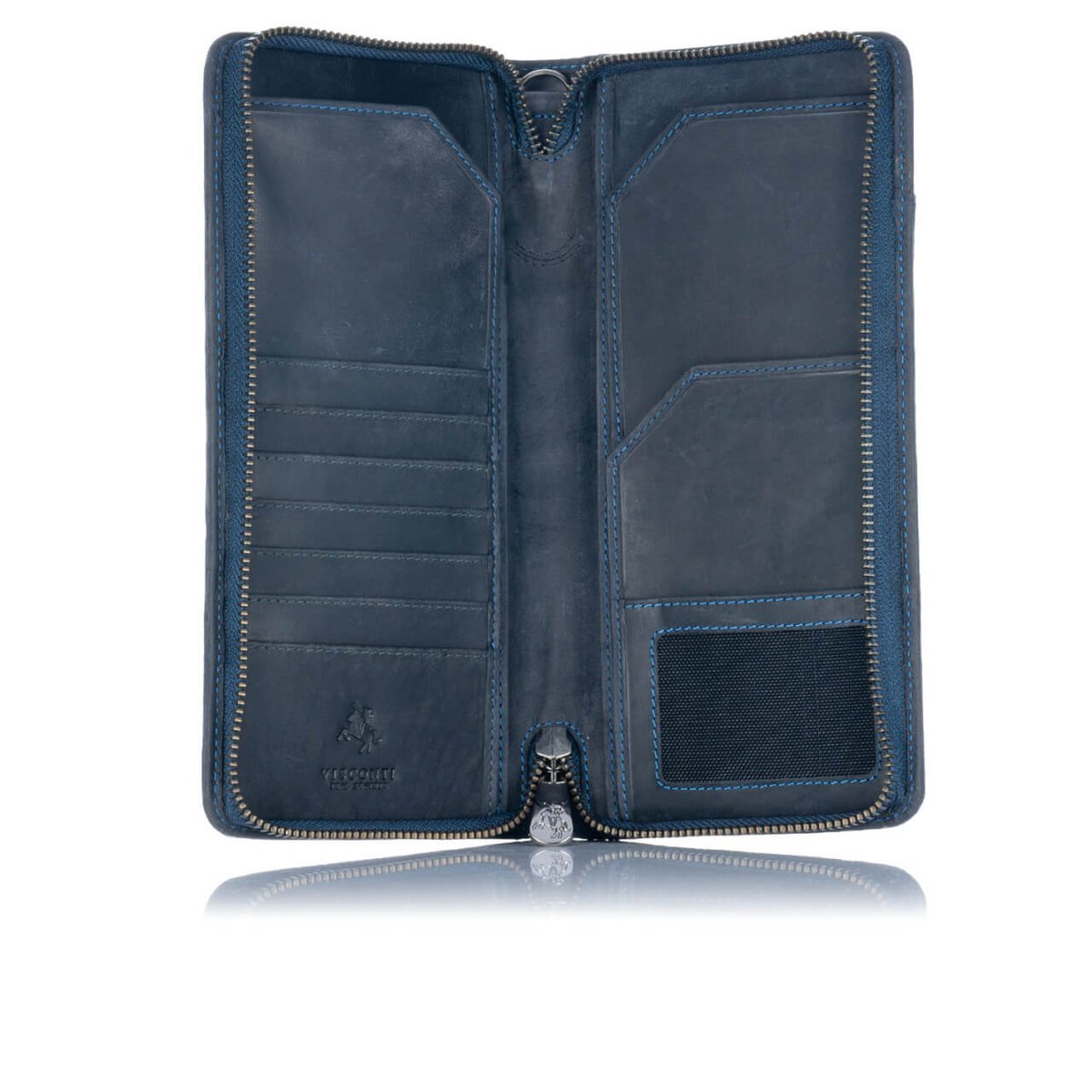 Portfel podróżny Visconti Hunter V-728 RFID - granatowy