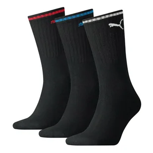 Skarpety Puma Sport Crew Stripe 3Pack czarne - Skarpetki sportowe męskie - miniaturka - grafika 1