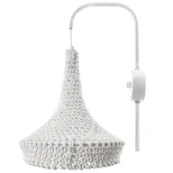 Lampy ścienne - Bawełniany kinkiet ścienny Mahaka 4032 Shilo do czytania biały - miniaturka - grafika 1