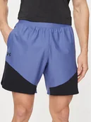 Spodenki męskie - Under Armour Szorty sportowe Ua Peak Woven Hybrid Short 1383348-561 Niebieski Fitted Fit - miniaturka - grafika 1