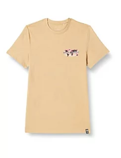 Koszulki męskie - 4F Męska koszulka męska TSM030 Tshirt, Light Brown, XL, Jasnobrązowy, XL - grafika 1