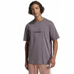 T-Shirt adidas Single Jersey Linear Tee M szara JE9005 szary L - Koszulki męskie - miniaturka - grafika 1
