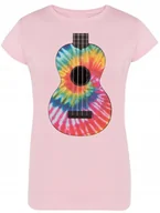 Koszulki i topy damskie - T-Shirt damski Tie Dye Gitara Kolorowa Rozm.XL - miniaturka - grafika 1
