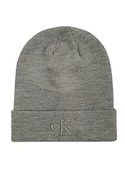 Czapki męskie - Calvin Klein kapelusz męski zimowy, średni szary melanż, jeden rozmiar - miniaturka - grafika 1
