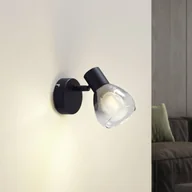 Lampy ścienne - Kinkiet Lindby Pendura, Ø 9 cm, czarny, szkło - miniaturka - grafika 1