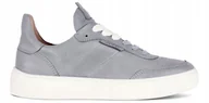 Sneakersy damskie - Sneakersy damskie Ecco Street szare skórzane 38 - miniaturka - grafika 1