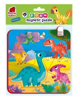 Roter Kafer Piankowe puzzle magnetyczne. Dinozaury - Roter Kafer - Puzzle - miniaturka - grafika 1