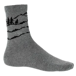 Męskie skarpety trekkingowe Viking Boosocks Mid Bamboo Man grey - 39-41 - Skarpetki męskie - miniaturka - grafika 1