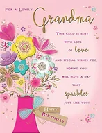 Kartki okolicznościowe i zaproszenia - Piccadilly Greetings Tradycyjna kartka urodzinowa babcia  20 x 15 cm  pozdrowienia Piccadilly A11490 - miniaturka - grafika 1