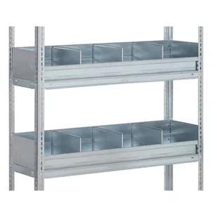 Ogrodzenie półkowe dla FIX, CLIP, 1000x400 mm - Szafy i regały magazynowe - miniaturka - grafika 1