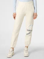 Spodnie sportowe damskie - Calvin Klein Jeans Damskie spodnie dresowe, beżowy - miniaturka - grafika 1