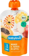 Desery dla dzieci - Babylove, Bio, Mus owocowy, Mango, Papaja i Jabłko, 100 g - miniaturka - grafika 1