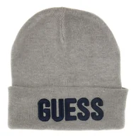 Czapki dla dzieci - Dziecięca Czapka zimowa GUESS HAT WITH LOGO L0BZ00Z2QO0-H9C9 – Szary - miniaturka - grafika 1