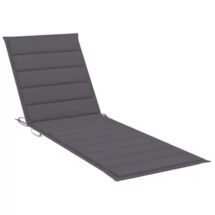 vidaXL Poduszka na leżak antracytowa 200x60x4 cm tkanina 314203 314203 - Poduszki ogrodowe - miniaturka - grafika 1