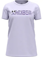 Koszulki i topy damskie - Under Armour Koszulka w kolorze fioletowym - miniaturka - grafika 1