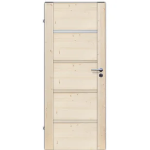 Drzwi wewnętrzne drewniane świerkowe surowe łazienkowe Skogen 80 lewe - Drzwi wewnętrzne Drzwi wewnętrzne drewniane świerkowe surowe łazienkowe Skogen 80 lewe - Drzwi wewnętrzne - miniaturka - grafika 1