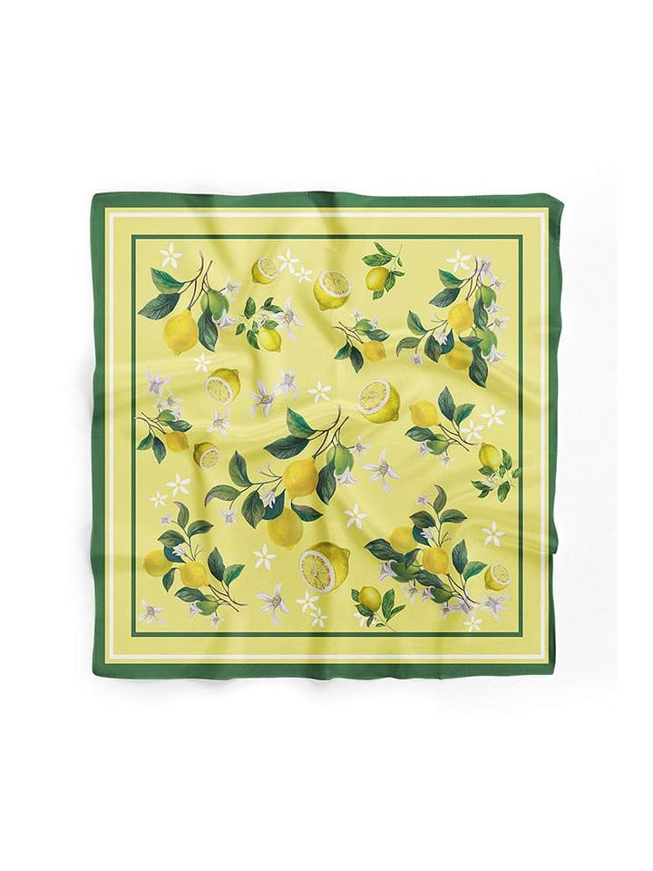 Lucky Bees Chusta w kolorze żółto-zielonym - 55 x 55 cm