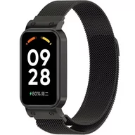 Akcesoria do smartwatchy - opaska pasek bransoleta MILANESEBAND XIAOMI Redmi SMART BAND 2 czarna - miniaturka - grafika 1