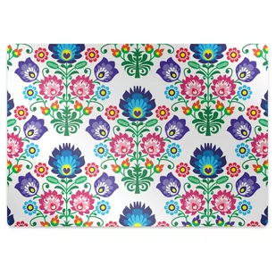 Mata pod fotel biurowy Wzór ludowy 140x100 cm - Podnóżki, podpórki, podkładki - miniaturka - grafika 1