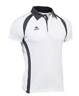 Koszule męskie - ASIOKA Męska koszula polo, biała/granatowa, XXL - miniaturka - grafika 1