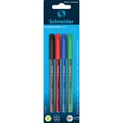 Długopisy - Schneider Długopis VIZZ M 4szt. blister mix kolorów twm_973415 - miniaturka - grafika 1