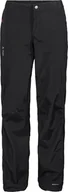Spodnie sportowe damskie - Vaude Spodnie przeciwdeszczowe damskie Vaude Yaras Rain Zip III - czarne 34 - miniaturka - grafika 1