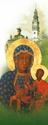 Baner religijny Matka Boża Częstochowska 75x200cm - Ikony i obrazy sakralne Baner religijny Matka Boża Częstochowska 75x200cm - Ikony i obrazy sakralne - miniaturka - grafika 1