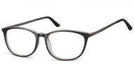 Okulary korekcyjne, oprawki, szkła - Okulary oprawki korekcyjne Nerdy zerówki Sunoptic CP143A czarny + przezroczysty - miniaturka - grafika 1