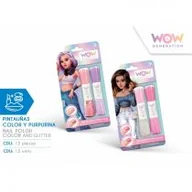 Zabawki kreatywne - Lakier do paznokci WOW Generation kolorowy i brokatowy mix - miniaturka - grafika 1