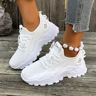 Inne - TEMU Damskie, podnoszące wysokość, oddychające trampki - , codzienne buty sportowe z amortyzacją do biegania, fitnessu i codziennego noszenia, niski - miniaturka - grafika 1