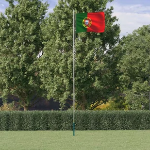 Lumarko Flaga Portugalii z masztem, 6,23 m, aluminium - Flagi i akcesoria - miniaturka - grafika 1