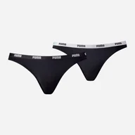 Majtki damskie - Komplet damskich majtek bikini 2 sztuki Puma Women Bikini 2P Hang 90784703 S Czarny (8718824910871) - miniaturka - grafika 1