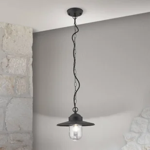 ORION Lampa wisząca zewnętrzna Edward, antracyt, Ø 27,5 cm, aluminium - Lampy ogrodowe - miniaturka - grafika 1