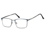 Okulary korekcyjne, oprawki, szkła - Okulary zerówki korekcyjne Nerd Prostokątne 906B - miniaturka - grafika 1