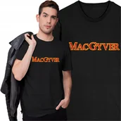Koszulki męskie - Koszulka Męska z Nadrukiem MacGyver Retro Serial Telewizja Nostalgia - miniaturka - grafika 1