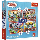 Puzzle - Puzzle 4w1. Odjazdowy Tomek Trefl - miniaturka - grafika 1