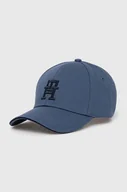 Czapki męskie - Tommy Hilfiger czapka z daszkiem bawełniana kolor granatowy z aplikacją AM0AM12541 - miniaturka - grafika 1