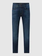 Spodnie męskie - Jeansy o kroju slim fit z dodatkiem streczu model ‘John’ - miniaturka - grafika 1