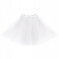 Stroje karnawałowe - Strój Spódniczka Tiulowa Biała 40Cm Kostium Przebranie Tutu - miniaturka - grafika 1