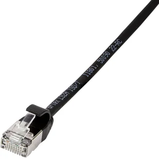 LogiLink Patchkabel CAT6A STP TPE SlimLine schwarz 2,0m CQ9053S - Kable miedziane - miniaturka - grafika 1
