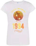 Koszulki i topy damskie - T-SHIRT DAMSKI NA PREZENT URODZINY 30 ROCZNIK 1994 KOSZULKA BIAŁA R-XL A19 - miniaturka - grafika 1