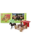 Figurki dla dzieci - Figurki koników z zagrodą - miniaturka - grafika 1