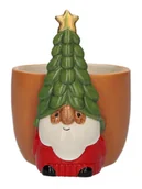 Donice - Osłonka doniczka ceramika ozdobna Mikołaj święta - miniaturka - grafika 1