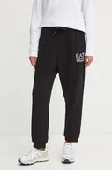 Spodnie damskie - EA7 Emporio Armani spodnie dresowe kolor czarny z nadrukiem TJZCZ.6DTP64 - miniaturka - grafika 1