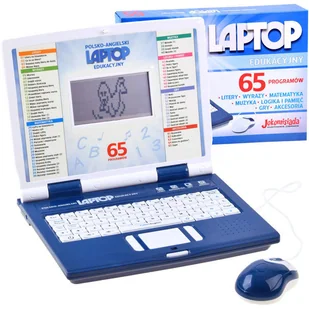 EDUKACYJNY POLSKO ANGIELSKI LAPTOP - Zabawki interaktywne dla dzieci - miniaturka - grafika 1